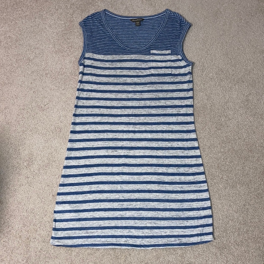 Tommy Bahama Sleeveless Striped Dress Size M
